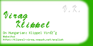 virag klippel business card